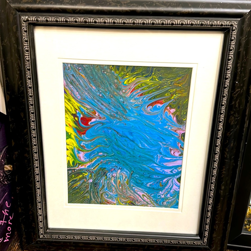 Hand pained and framed